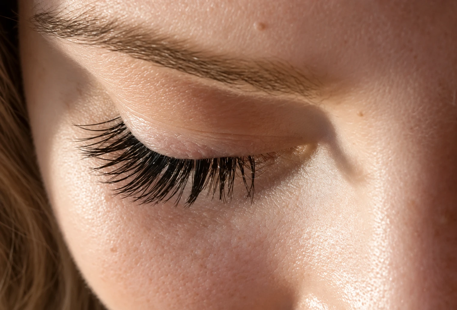 Art-directed close-up based on an E&S Lounge lash photograph